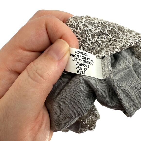 Banana Republic Floral Lace Overlay Tank Top Size XS Gray Career Office NWT - Picture 13 of 13